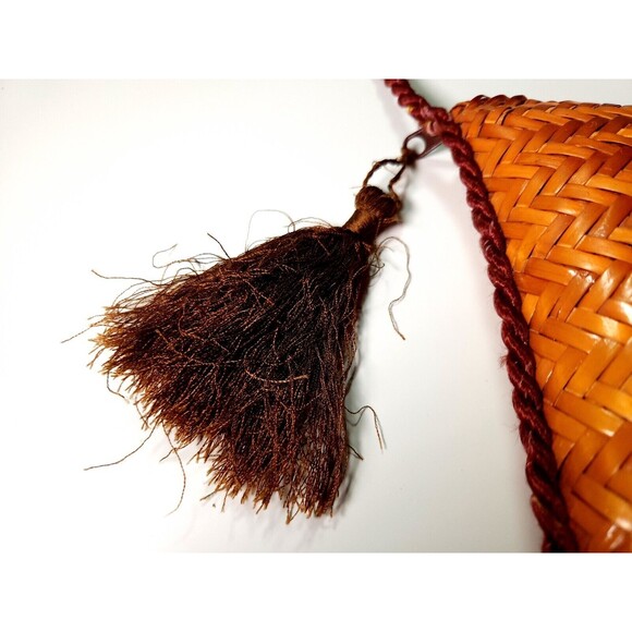 Vintage Mister Ernest Woven Straw Wicker Philippines Handbag - Picture 3 of 5